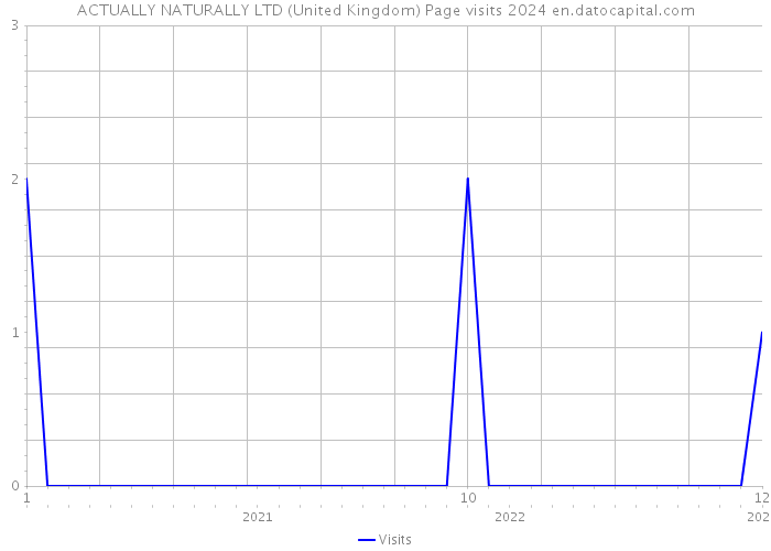 ACTUALLY NATURALLY LTD (United Kingdom) Page visits 2024 