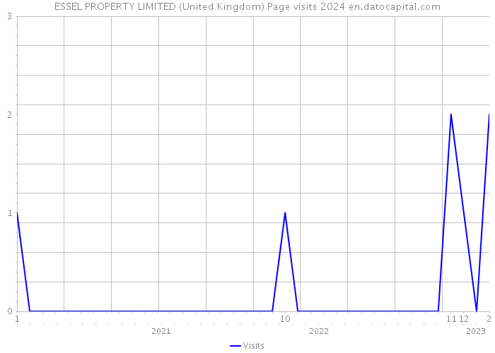 ESSEL PROPERTY LIMITED (United Kingdom) Page visits 2024 
