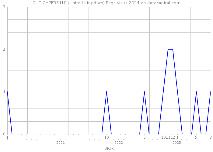 CUT CAPERS LLP (United Kingdom) Page visits 2024 