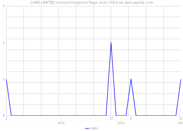 CAER LIMITED (United Kingdom) Page visits 2024 