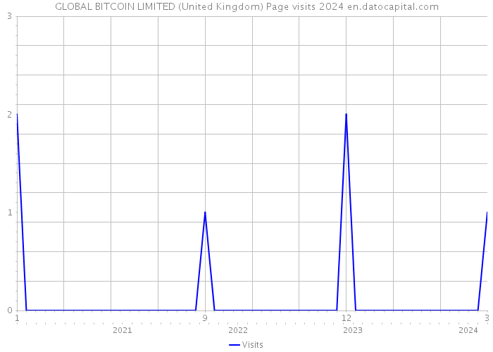 GLOBAL BITCOIN LIMITED (United Kingdom) Page visits 2024 