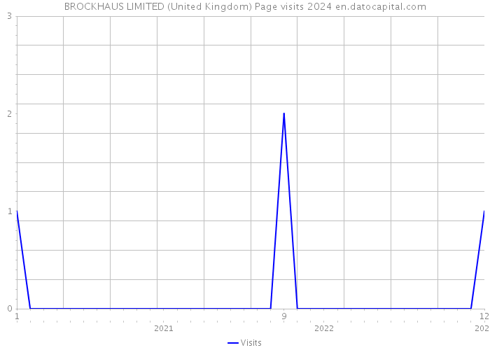 BROCKHAUS LIMITED (United Kingdom) Page visits 2024 