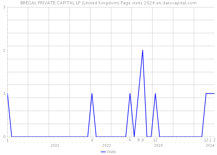 BREGAL PRIVATE CAPITAL LP (United Kingdom) Page visits 2024 