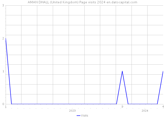 AMAN DHALL (United Kingdom) Page visits 2024 