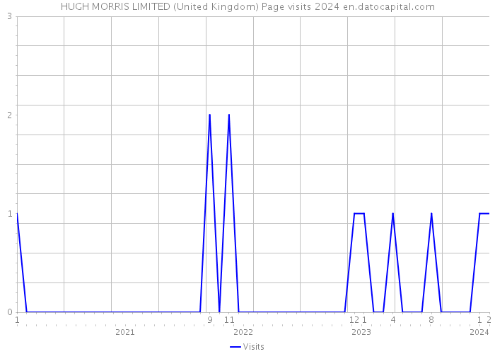 HUGH MORRIS LIMITED (United Kingdom) Page visits 2024 