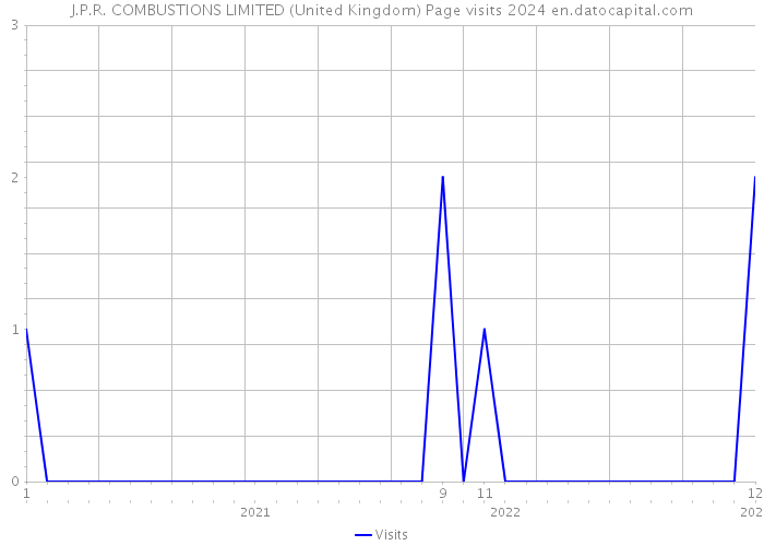 J.P.R. COMBUSTIONS LIMITED (United Kingdom) Page visits 2024 