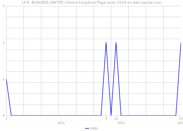 J.P.R. BUSINESS LIMITED (United Kingdom) Page visits 2024 