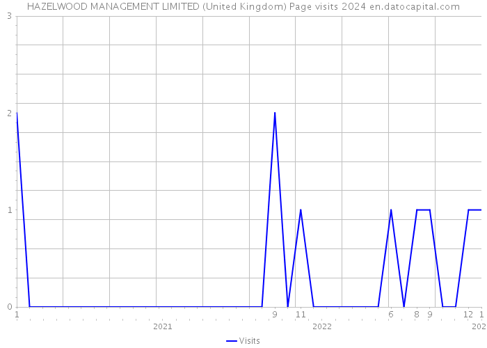 HAZELWOOD MANAGEMENT LIMITED (United Kingdom) Page visits 2024 