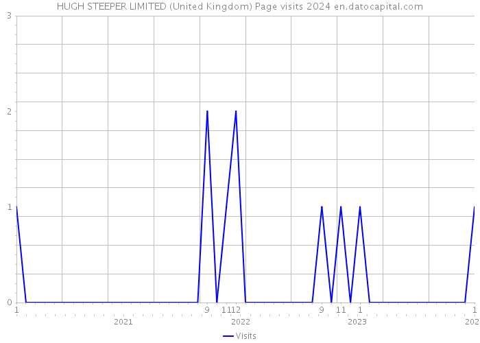 HUGH STEEPER LIMITED (United Kingdom) Page visits 2024 