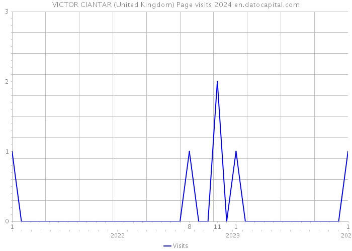 VICTOR CIANTAR (United Kingdom) Page visits 2024 