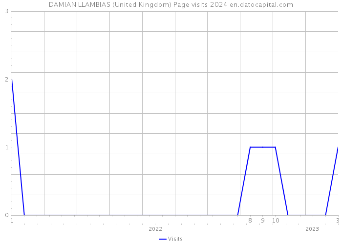 DAMIAN LLAMBIAS (United Kingdom) Page visits 2024 