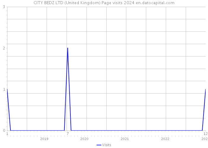 CITY BEDZ LTD (United Kingdom) Page visits 2024 