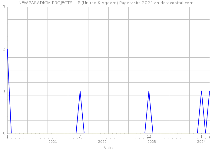 NEW PARADIGM PROJECTS LLP (United Kingdom) Page visits 2024 