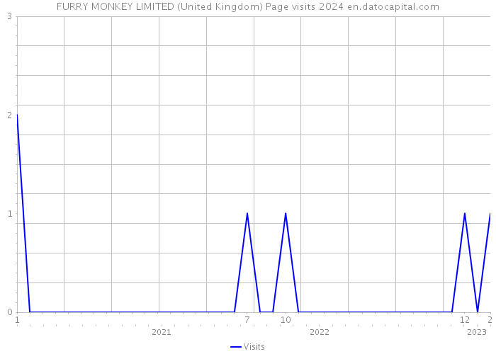 FURRY MONKEY LIMITED (United Kingdom) Page visits 2024 