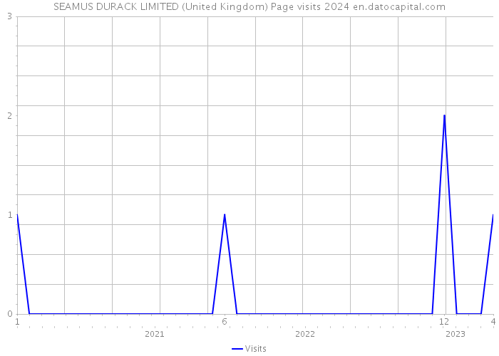 SEAMUS DURACK LIMITED (United Kingdom) Page visits 2024 