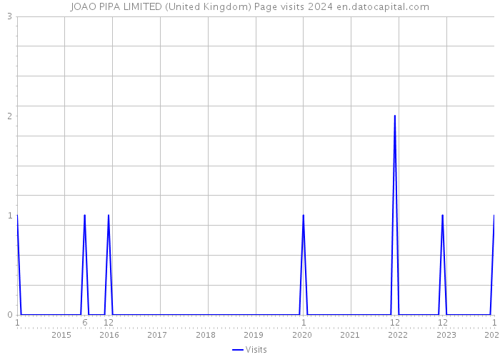 JOAO PIPA LIMITED (United Kingdom) Page visits 2024 