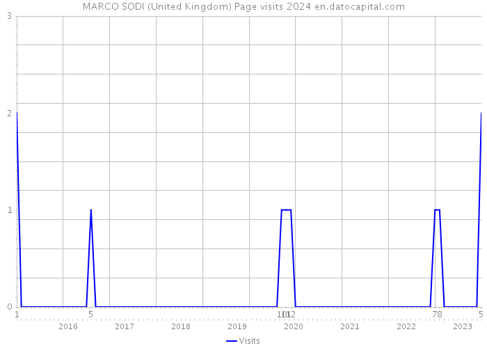 MARCO SODI (United Kingdom) Page visits 2024 