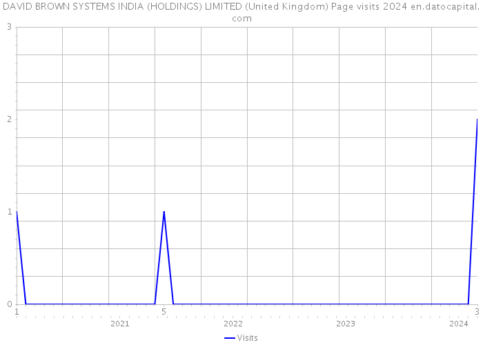 DAVID BROWN SYSTEMS INDIA (HOLDINGS) LIMITED (United Kingdom) Page visits 2024 