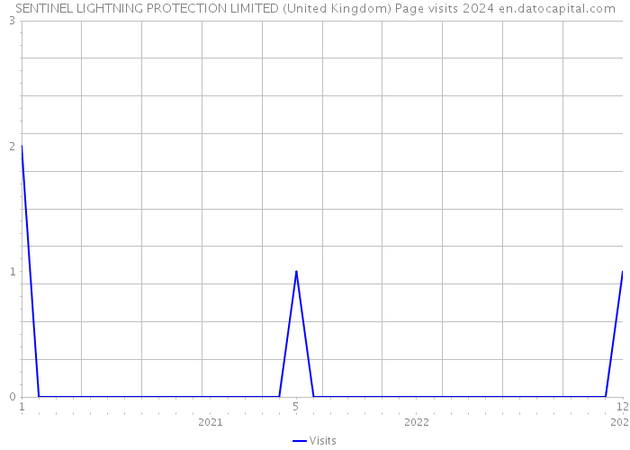SENTINEL LIGHTNING PROTECTION LIMITED (United Kingdom) Page visits 2024 