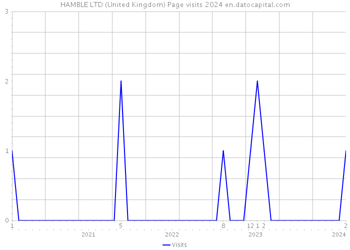 HAMBLE LTD (United Kingdom) Page visits 2024 