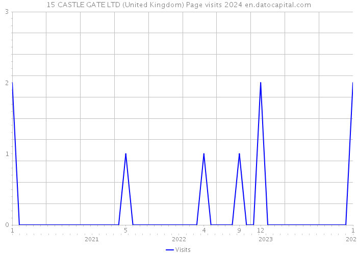 15 CASTLE GATE LTD (United Kingdom) Page visits 2024 