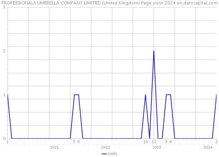 PROFESSIONALS UMBRELLA COMPANY LIMITED (United Kingdom) Page visits 2024 