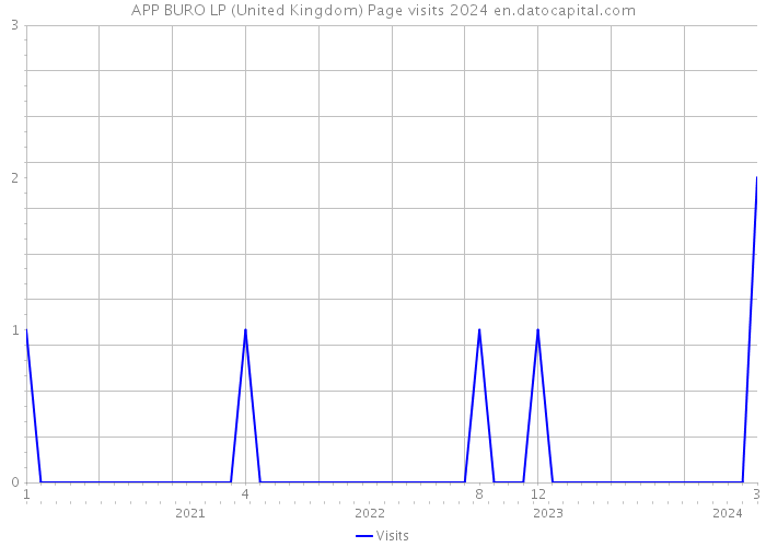 APP BURO LP (United Kingdom) Page visits 2024 