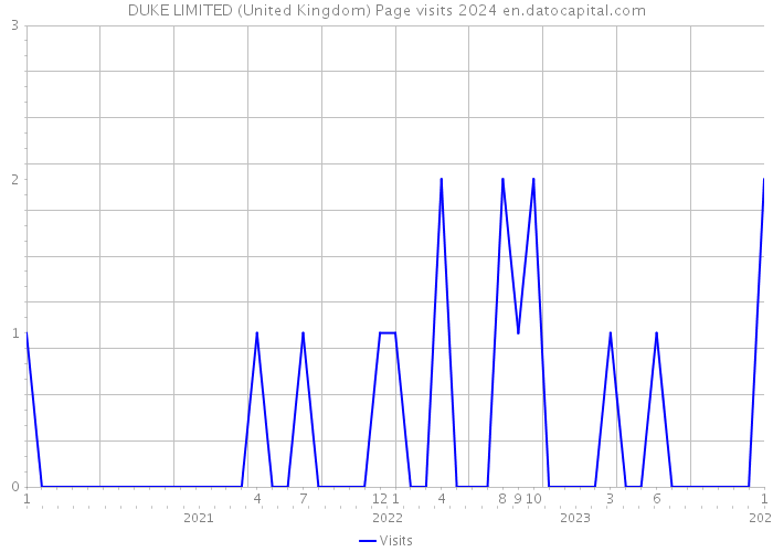 DUKE LIMITED (United Kingdom) Page visits 2024 