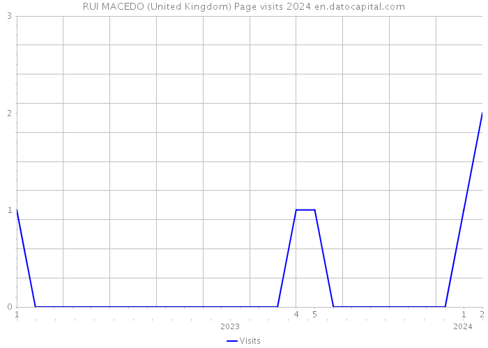 RUI MACEDO (United Kingdom) Page visits 2024 