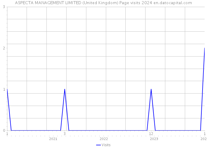 ASPECTA MANAGEMENT LIMITED (United Kingdom) Page visits 2024 