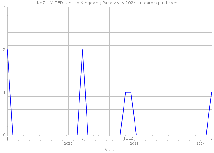 KAZ LIMITED (United Kingdom) Page visits 2024 