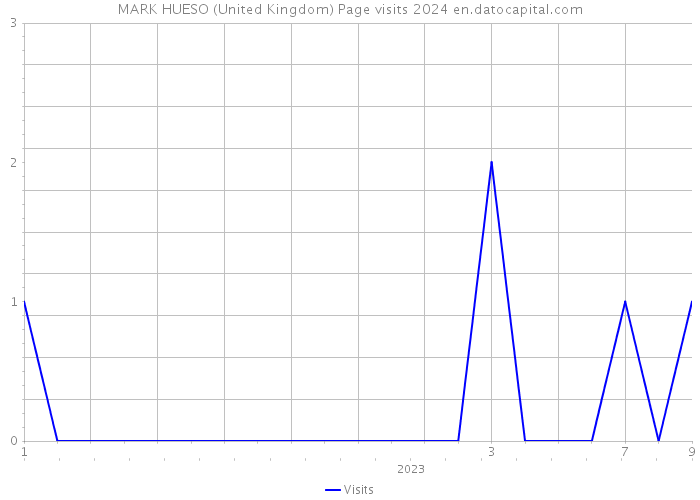 MARK HUESO (United Kingdom) Page visits 2024 
