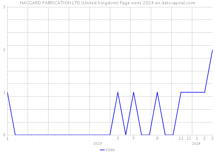 HAGGARD FABRICATION LTD (United Kingdom) Page visits 2024 