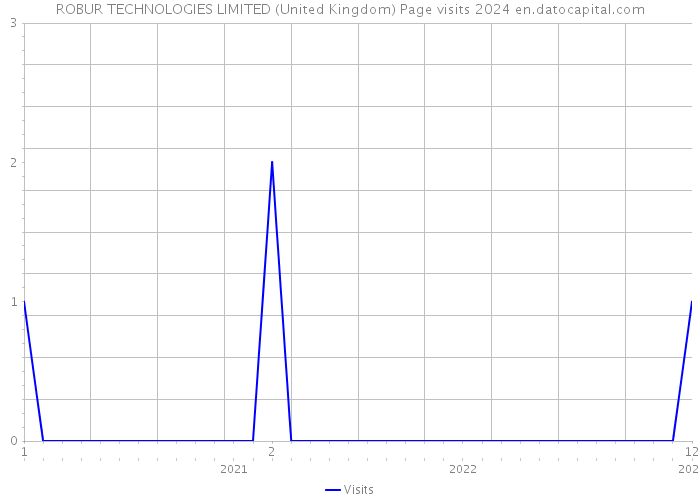 ROBUR TECHNOLOGIES LIMITED (United Kingdom) Page visits 2024 