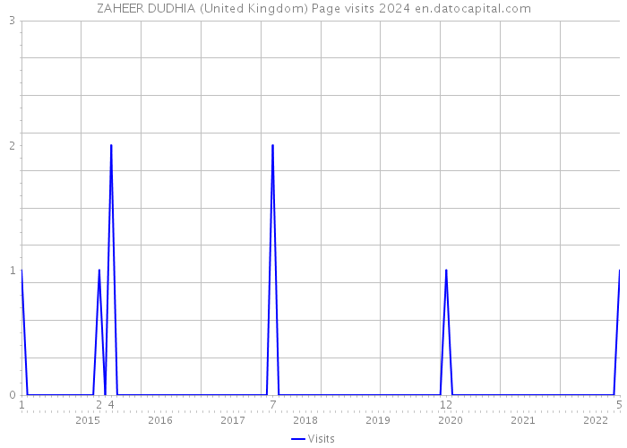 ZAHEER DUDHIA (United Kingdom) Page visits 2024 