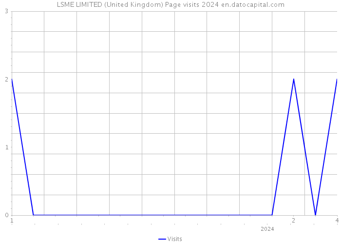 LSME LIMITED (United Kingdom) Page visits 2024 