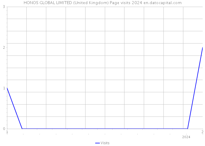 HONOS GLOBAL LIMITED (United Kingdom) Page visits 2024 