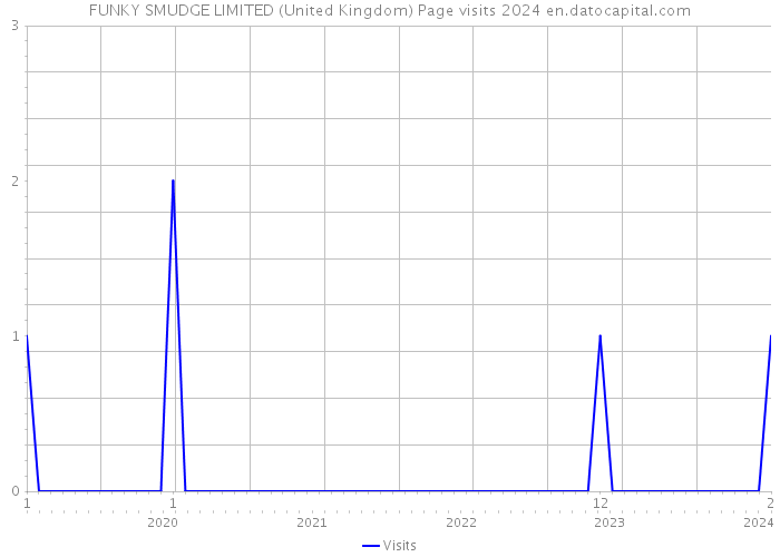 FUNKY SMUDGE LIMITED (United Kingdom) Page visits 2024 