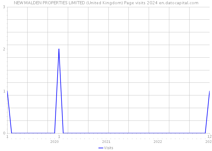 NEW MALDEN PROPERTIES LIMITED (United Kingdom) Page visits 2024 