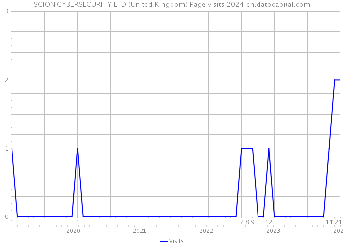 SCION CYBERSECURITY LTD (United Kingdom) Page visits 2024 