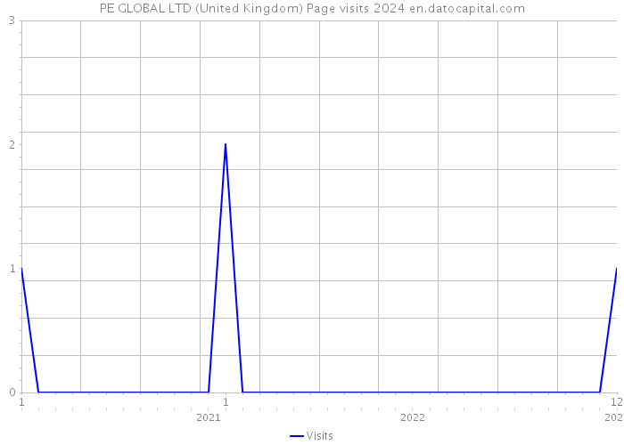 PE GLOBAL LTD (United Kingdom) Page visits 2024 