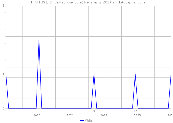 INFINITUS LTD (United Kingdom) Page visits 2024 