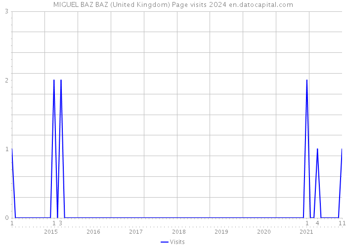 MIGUEL BAZ BAZ (United Kingdom) Page visits 2024 