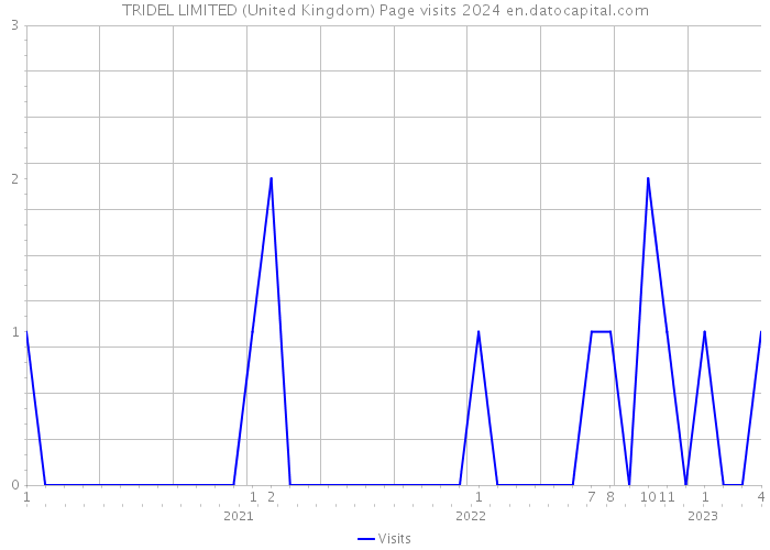 TRIDEL LIMITED (United Kingdom) Page visits 2024 