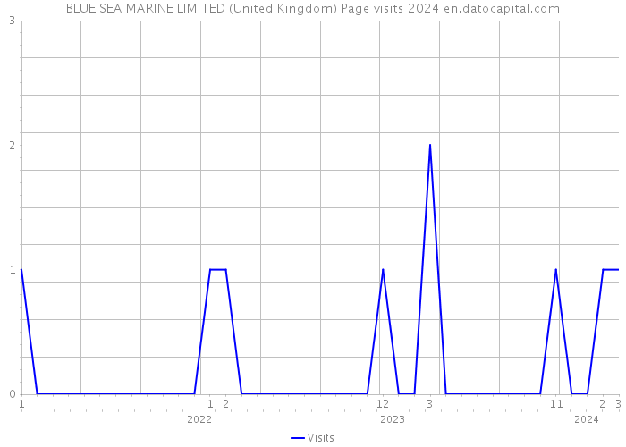 BLUE SEA MARINE LIMITED (United Kingdom) Page visits 2024 