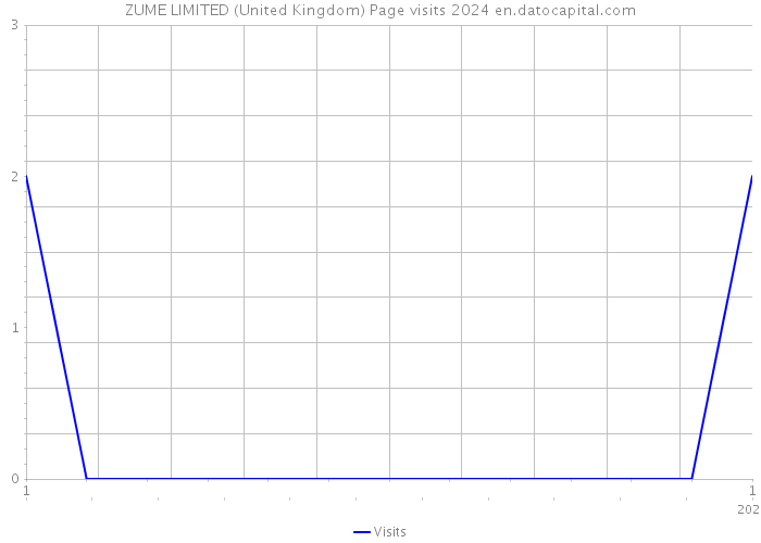 ZUME LIMITED (United Kingdom) Page visits 2024 