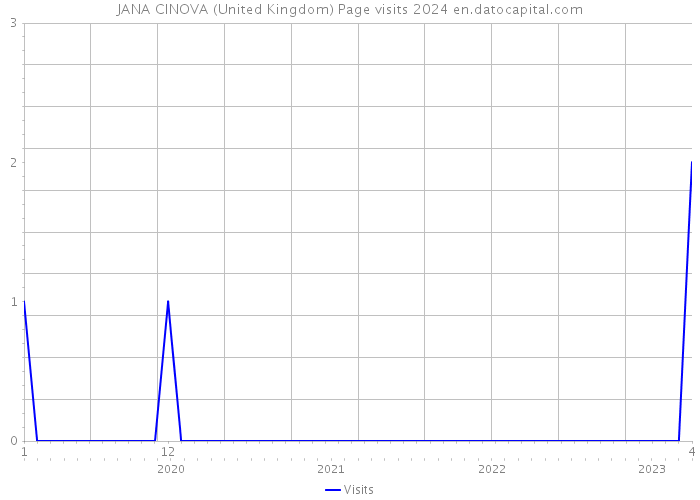 JANA CINOVA (United Kingdom) Page visits 2024 