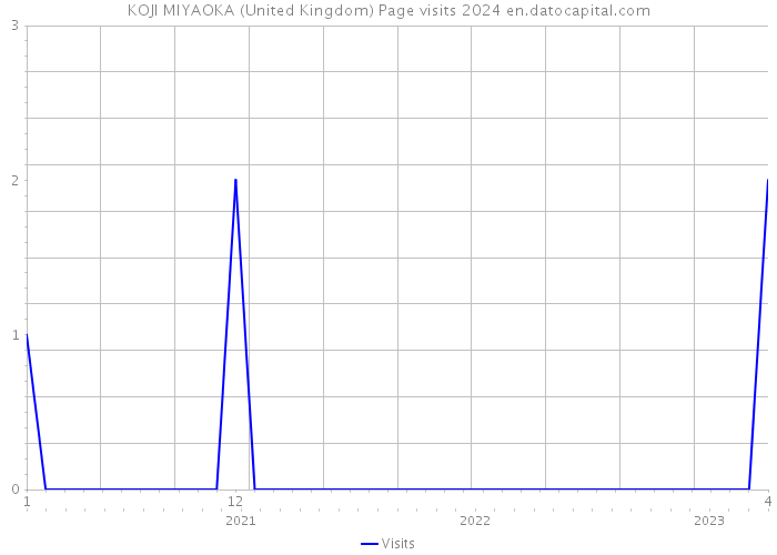 KOJI MIYAOKA (United Kingdom) Page visits 2024 