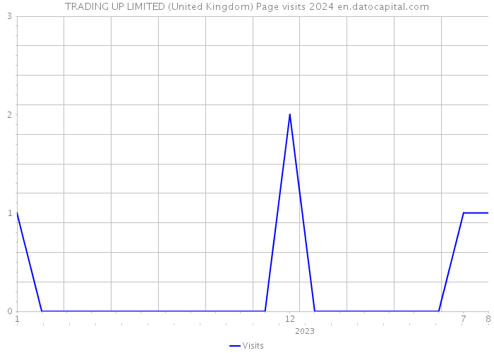 TRADING UP LIMITED (United Kingdom) Page visits 2024 