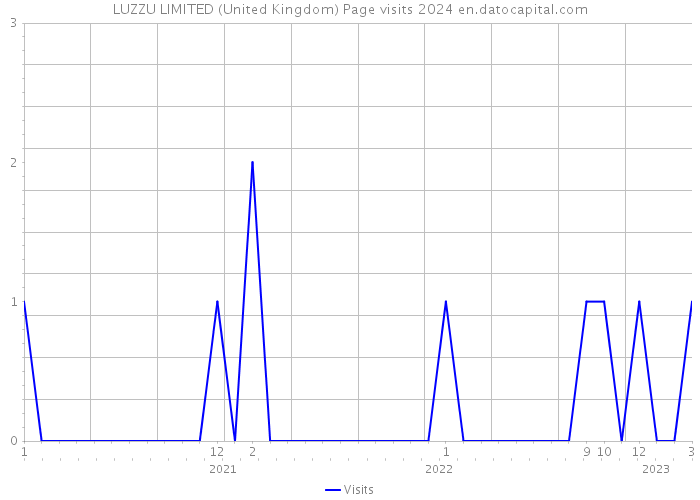 LUZZU LIMITED (United Kingdom) Page visits 2024 